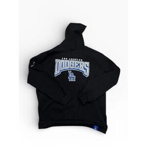 Los Angeles Dodgers Women’s Black Pullover Hoodie LA Logo Size